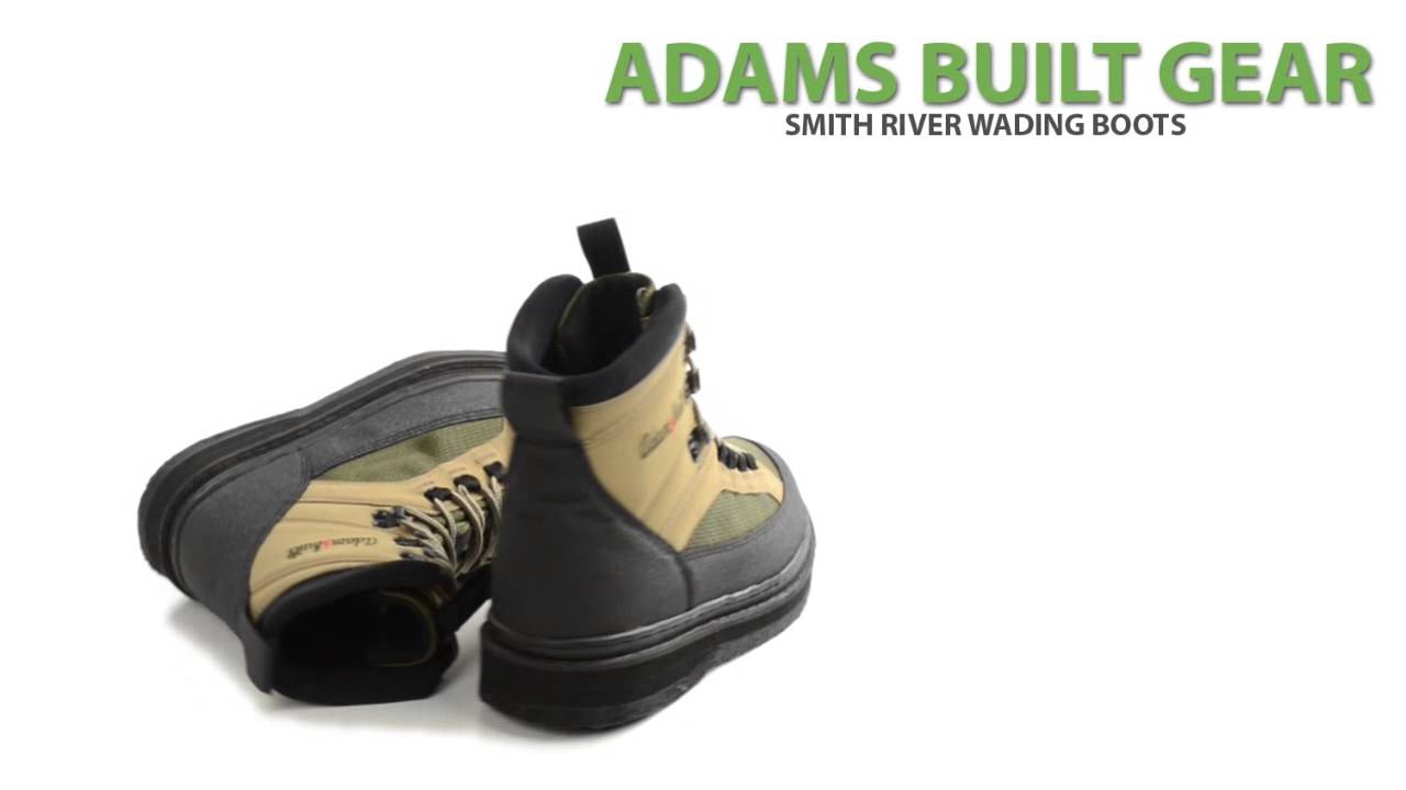 Adams Built Gear Smith River Wading Boots - Felt Sole - YouTube