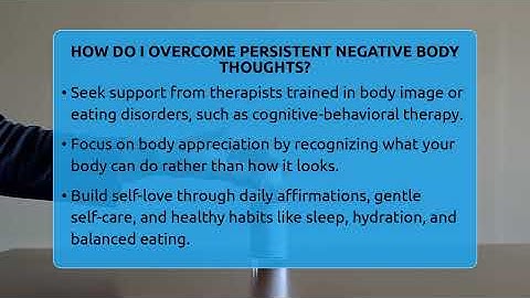 How Do I Overcome Persistent Negative Body Thoughts? - Inside Body Image