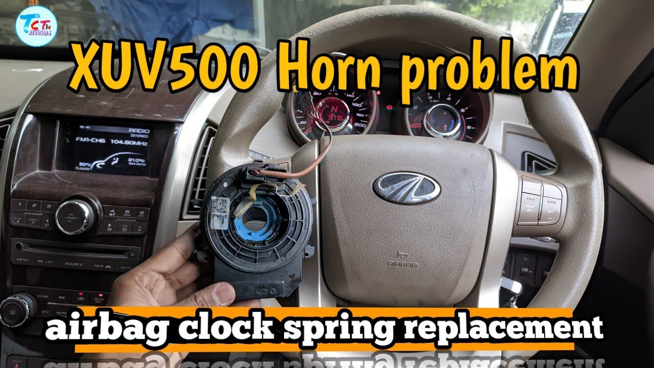 XUV 500 Horn problem clock spring replacement YouTube