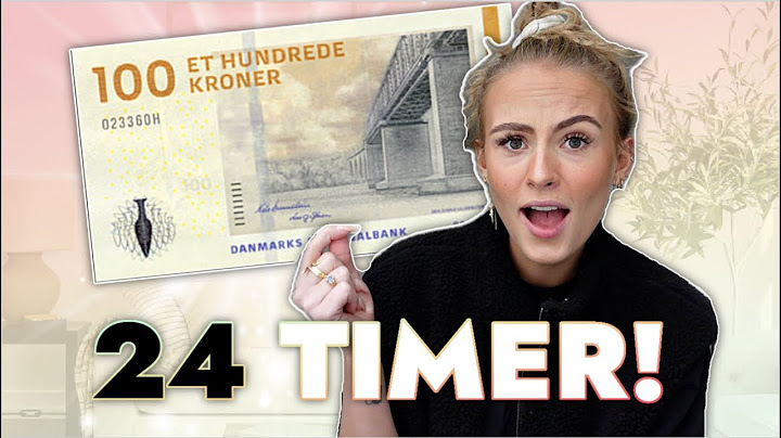 JEG MÅ KUN BRUGE 100KR I 24 TIMER!