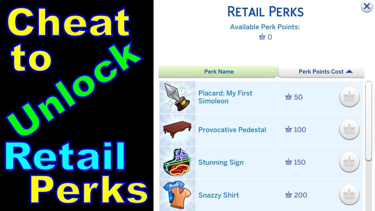 How to Cheat to Unlock Retail Perks 