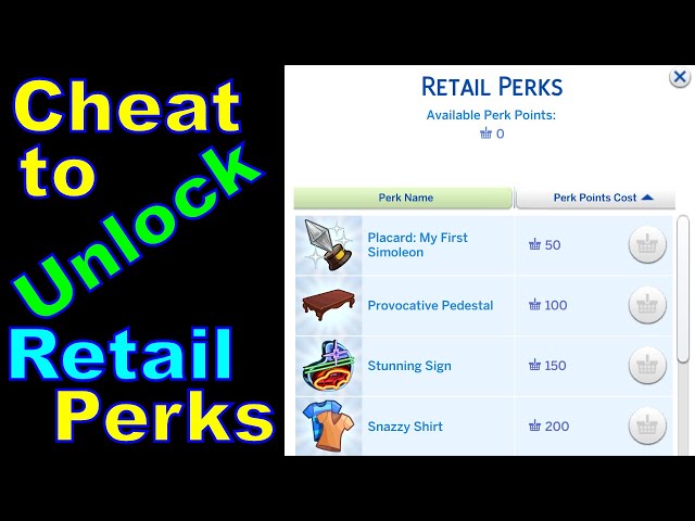How to Cheat to Unlock Retail Perks 