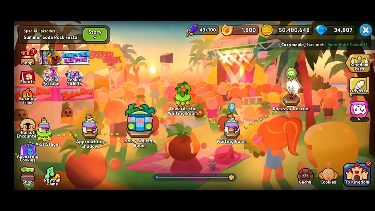 Cookie Run Kingdom Summer Soda Rock Festa Part 3 YouTube