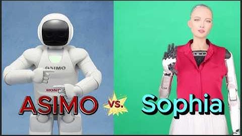 Which robot is more advanced, Sophia or ASIMO Robot?