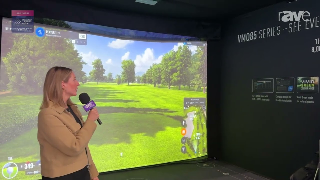 プロジェクター Internationalgeograp ISE 2026: Panasonic Connect Highlights Golf Simulator with PT
