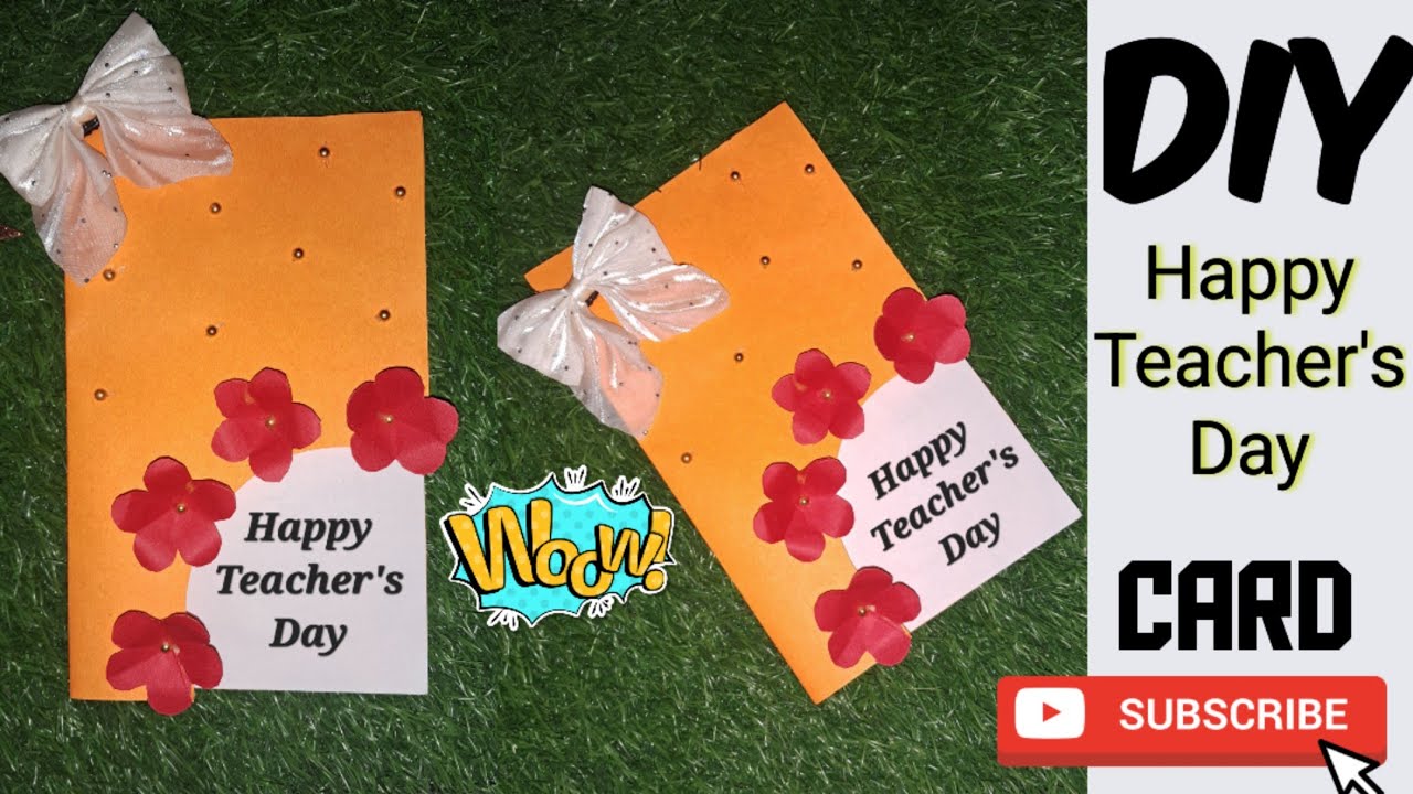 DIY Happy Teachers Day card|Handmade Card For Teacher’s Day|Teacher Day card tutorial|CraftasticNida