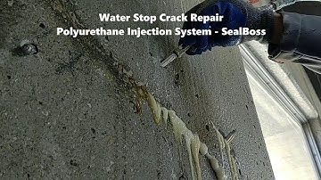 Water Stop Crack Repair - Polyurethane Injection System