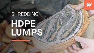 HDPE lumps | purge shredding with a WEIMA WLK 1500