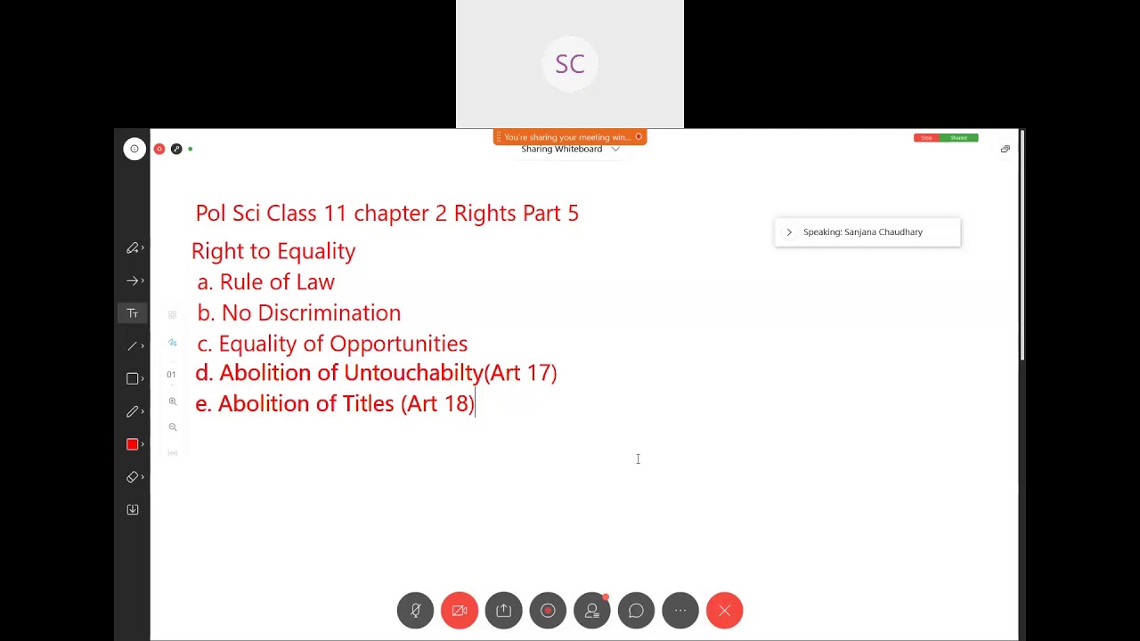 Class 11 Political Science Chapter 2 Rights Part 5 Right To Freedom I Class 11 Political Science Chapter 2 Rights Part 5 Right To Freedom I