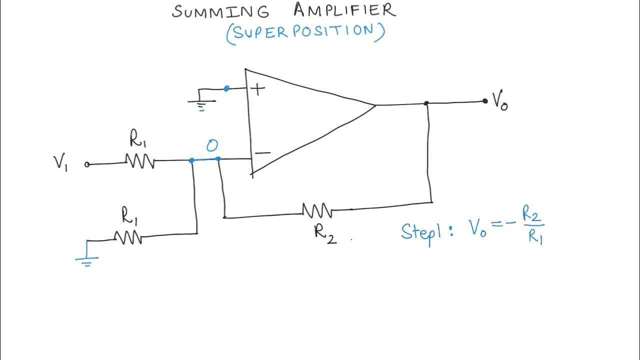 3 8 Summing Amplifier Superposition YouTube