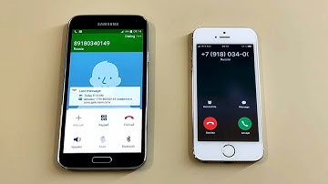 Samsung Galaxy S5 + iPhone 5s Incoming call & Outgoing call at the Same Time
