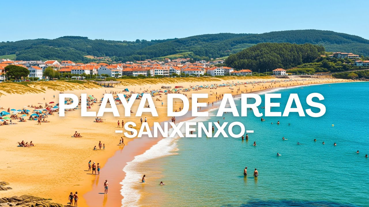 Playa de Areas en Sanxenxo | Paraíso Gallego en 4K | Vlog en Galicia 2025