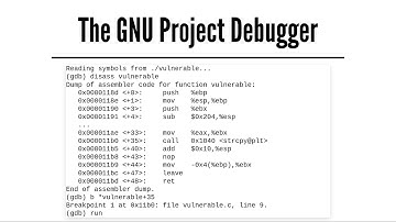 Introduction to GDB (Gnu Debugger)