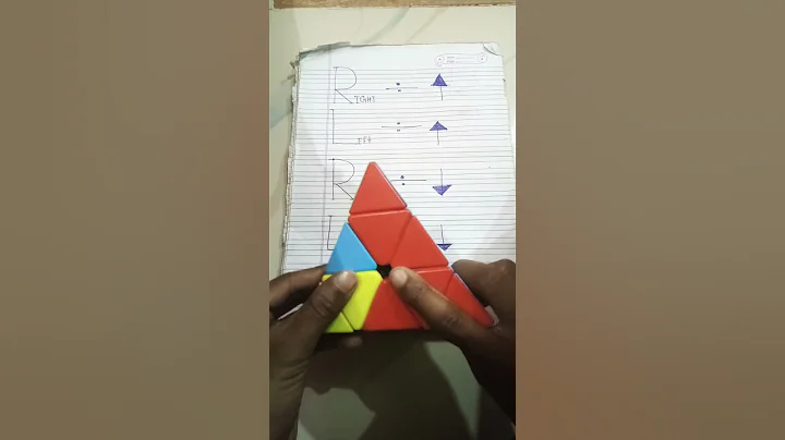 PYRAMID CUBE TRICK #shorts #rubikscube #cubemaster