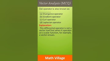 vector analysis mcq / set 1 / PPSC preparation
