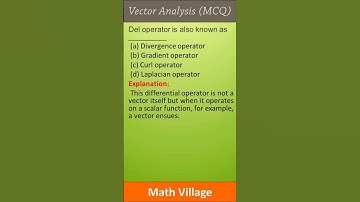 vector analysis mcq / set 1 / PPSC preparation