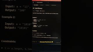 Solution LeetCode 67 Add Binary in Java, python, c++