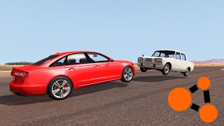 REALISTIC HIGH SPEED CRASHES┃BeamNG.drive