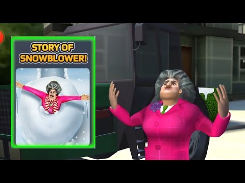 Scary Teacher 3D  miss T STORY OF SNOW BLOWER Walkthrough (iOS Android) 