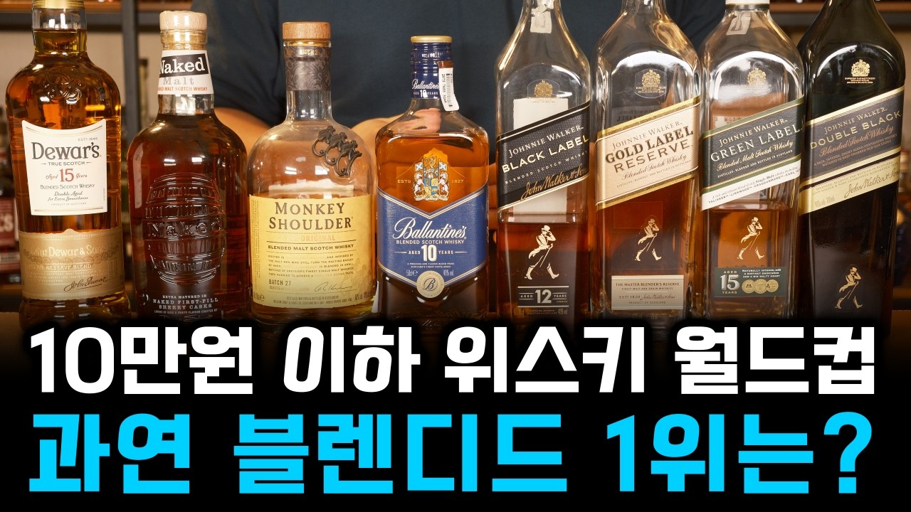 10만원 이하 블렌디드 위스키 블라인드 테이스팅 (5만원 이하 블렌디드 1,2위 포함)