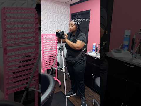 Behind the Scene of a Braider #braids #shorts #contentcreator