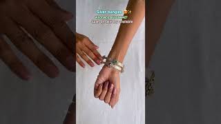 Beautiful silver bangles with 50% discount on instant order #silvercollection #silverbangles #diy