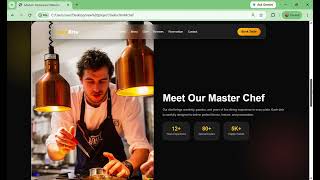 Modern Restaurant Website Using HTML & CSS Only 🍽️ | Responsive Glassmorphism UI