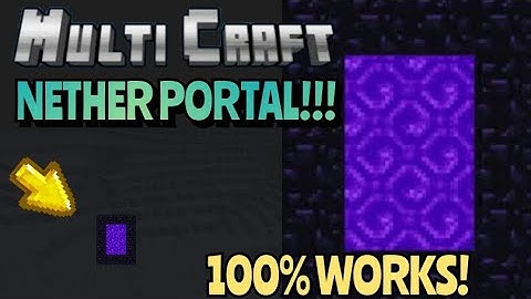 How to Make a NETHER PORTAL in MultiCraft!! (100% WORKS)