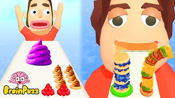 Sandwich Runner | Pancake Run - New MAX LEVEL Update Mobile Game Walkthrough