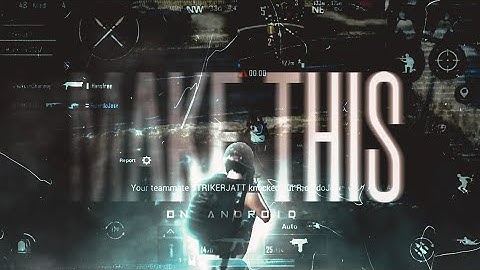 Make This Amazing pubg mobile Montage Thumbnail on Android! pubg mobile Montage Thumbnail Tutorial🔥