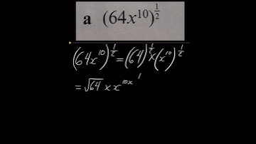 Negative and Fractional Indices Example