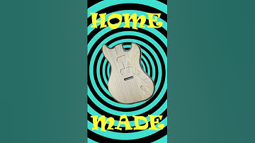 Making a Custom ELECTRIC GUITAR BODY with a ROUTER  -  DIY Guitar building SHORT #diyguitar #guitar