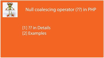 [Solved] Null coalescing operator (??) in PHP