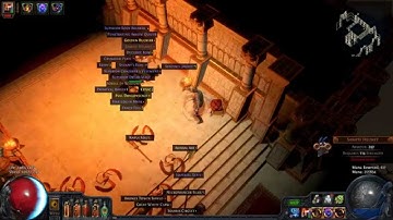 Path of exile -  Temple 71 Map Boss Only - Dual Flame Totem