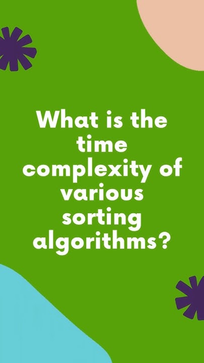 Sorting Algorithms Time Complexity Explained! 🕒⚡ | #shorts #Java # ... image.