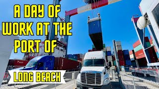 A day in the life of a port truck driver | Port of Long Beach | Owner Operator 🚛