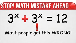 ⁠A Nice Exponential Equation 🧠 How to Solve Step by Step⁠