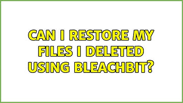 Ubuntu: Can I restore my files I deleted using BleachBit? (3 Solutions!!)