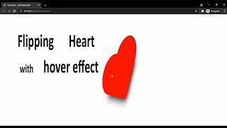 Flipping Heart Coding   ||   only   CSS