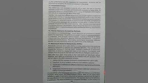 Modern methods of Performance appraisal