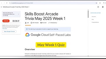 Skills Boost Arcade Trivia May 2025 Week 1 Quiz answer|| #quiz #googlecloud #swags