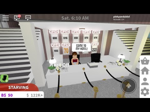 Roblox Bloxburg Daily Routine Working At The Hotel Youtube - big bloxburg hotels roblox amberry