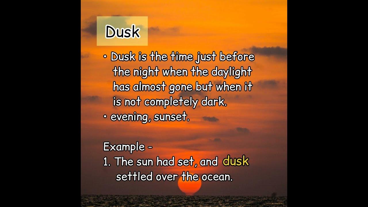 Meaning Of Dusk Daily English Practice Shorts english vocabulary meaning-of-dusk-daily-english-practice-shorts-english-vocabulary