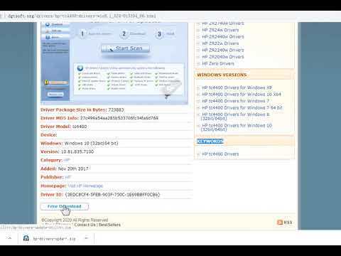 HP tc4400 Drivers for Windows 10 (32bit|64 bit) 10.81.835.7100