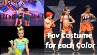 My Favourite Dance Moms Costume for each Color