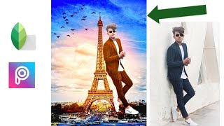 Eiffel Tower 3D Manipulation Edited - How to Make Eiffel Tower Effects in PicsArt,Snapseed Tutorial screenshot 1