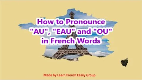 French Alphabet Pronunciation - Lettre combinations (o,au,eau,oi,ou)