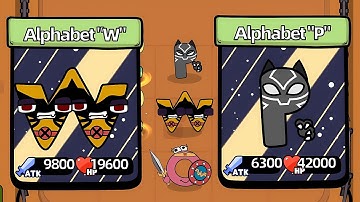 Merge Alphabet 2D Fusion Fight 🌟🌟 -  🌟🌟 Gameplay Walkthrough Alphabet W
