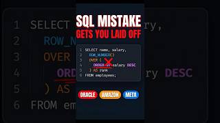 ORDER BY Inside OVER() — The SQL Window Functions Mistake That Gets You Laid Off