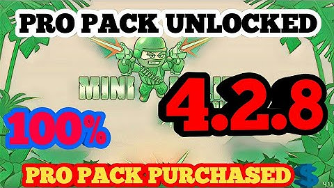 Mini Militia New Update 4.2.8 || 100 PRO PACK UNLOCKED (MM SUPER PATCHER)